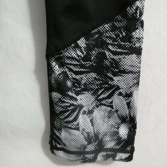 ENERGIE white printed floral black leggings, size small, junior, BNWOT - Picture 10 of 10